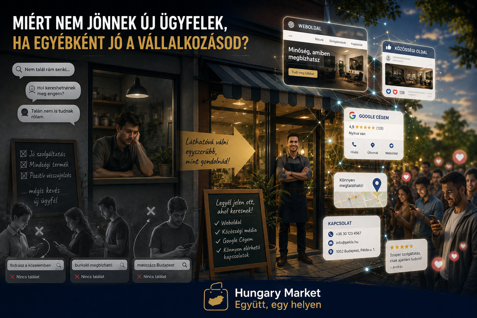 Miért nem jönnek új ügyfelek, ha egyébként jó a vállalkozásod?
